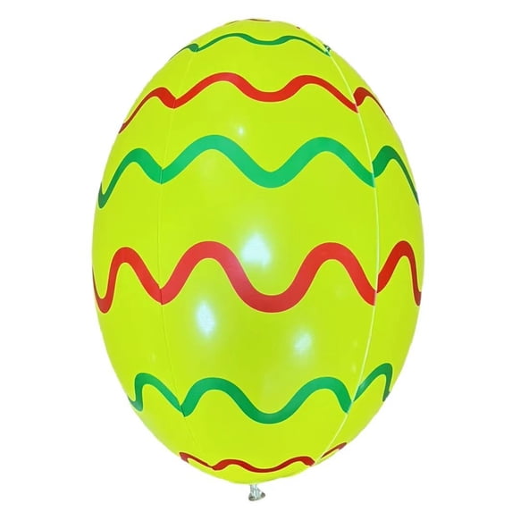 OEFNTAC Outdoor Easter Inflatable Ball Yard Decor Giant PVC Holiday Focal Point Waterproof Porch Home Garden Party Durable Bright Large Landscape 23.6in