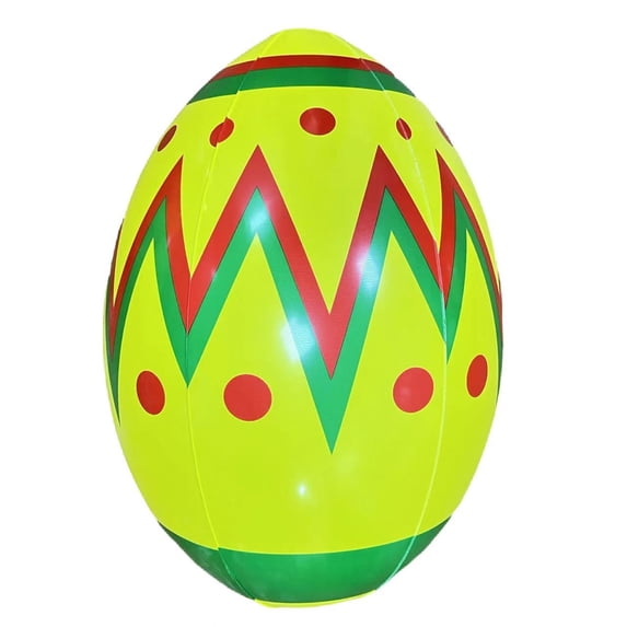 OEFNTAC Outdoor Easter Inflatable Ball Yard Decor Giant PVC Holiday Focal Point Waterproof Porch Home Garden Party Durable Bright Large Landscape 23.6in
