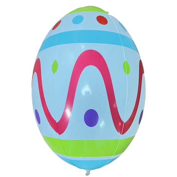 OEFNTAC Outdoor Easter Inflatable Ball Yard Decor Giant PVC Holiday Focal Point Waterproof Porch Home Garden Party Durable Bright Large Landscape 23.6in