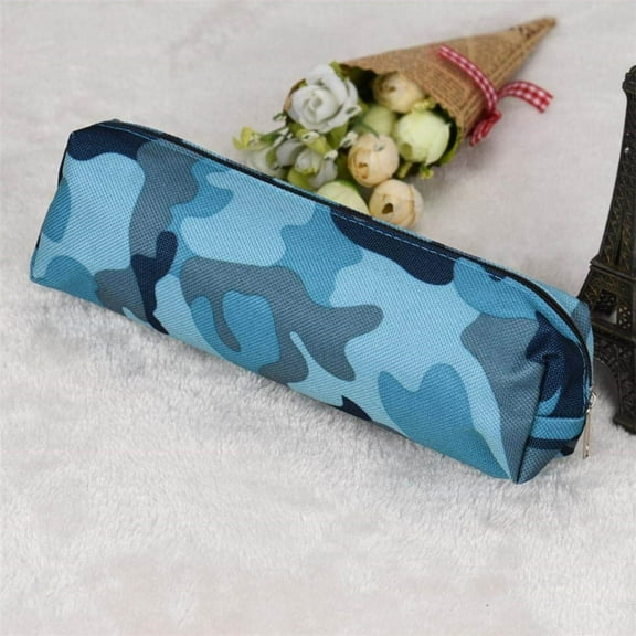 OEFNTAC Pencil Case Camouflage Multifunctional Large Capacity Pencil Pouch Lightweight Portable Mini Stylish Pencil Bag with Zipper for Student Stationery Storage Case 20*5*5cm