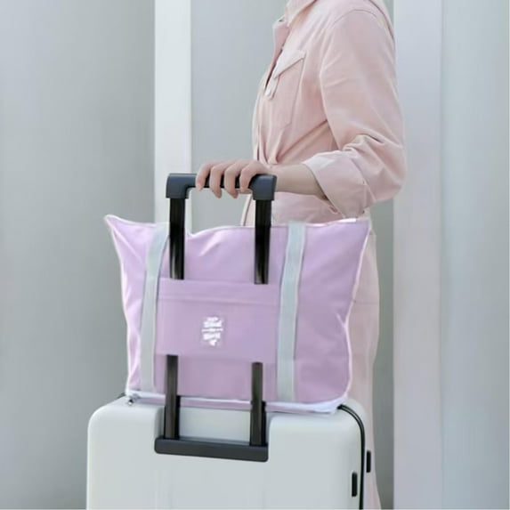 OEFNTAC Portable Storage Travel Bag Handheld Luggage Organizer Foldable Solid Waterproof Oxford Trolley Case Multiple Carry 17.3x13.7in Home and Kitchen