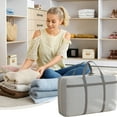 thumbnail image 1 of OEFNTAC Quilt Storage Bag Organizing Loadeds Quilt Clothes Clothes Moving Bags Large Capacity Travel Woven Luggage Bags, 1 of 8