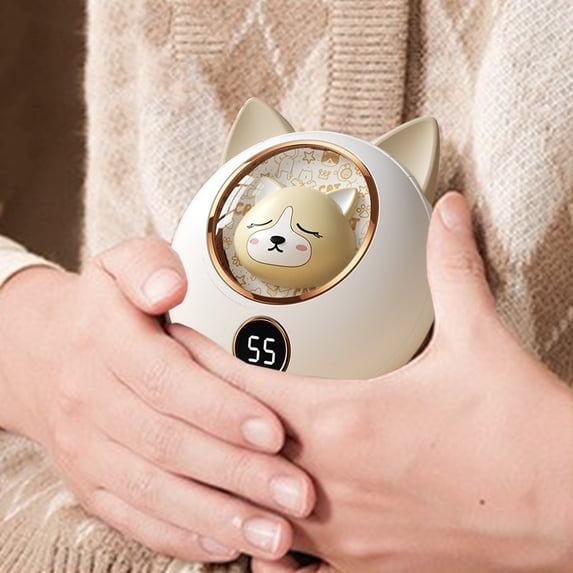OEFNTAC Rechargeable Hand Warmer Portable Pocket Heater with Digital Display 3 Temperature Settings for Outdoor Use