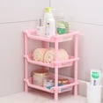 thumbnail image 1 of OEFNTAC Shelves Storage Shelves Storage Rack Rectangular Three-layer Kitchen Bathroom Plastic Storage Rack Floor Standing Rack, 1 of 5
