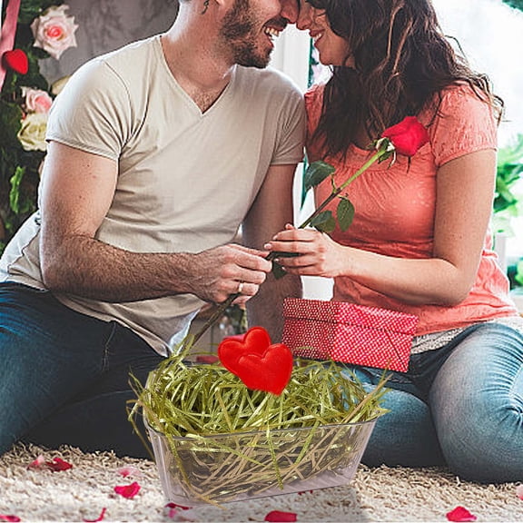 OEFNTAC Shimmering Golden Silk Rafi Grass Suitable Use with Baskets Boxes Hampers Creating Colourful Displays Decorative Purposes Soft Touch Adds Luxurious Feel Gift Bags 100g