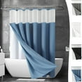 thumbnail image 1 of OEFNTAC Shower Curtain Bathroom Set 3-in-1 Heavy Duty Polyester Shower Curtain Set Clear Liner & 12 Stainless Steel Hooks Double Sided Bathroom RV Waterproof Curtain, 1 of 8