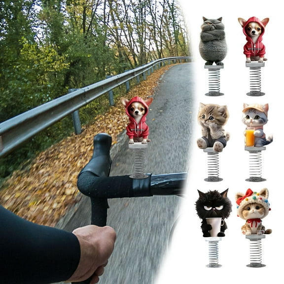 OEFNTAC Shy Kitty Bobblehead Cute Cat 2D Acrylic Dashboard Toy Car Office Home Desk Bookshelf Decor Spring Gift for Cat Lovers