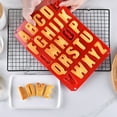 OEFNTAC Silicones Cookies Molds Large 26 Lettesr Squares Silicones