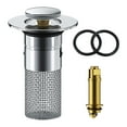 thumbnail image 1 of OEFNTAC Sink Drain Strainer Bathroom Kitchen Sink Drain Strainer with Removable Stainless Steel Filter Basket Hair Catcher Universal Basin Replacable Sink Strainer, 1 of 7