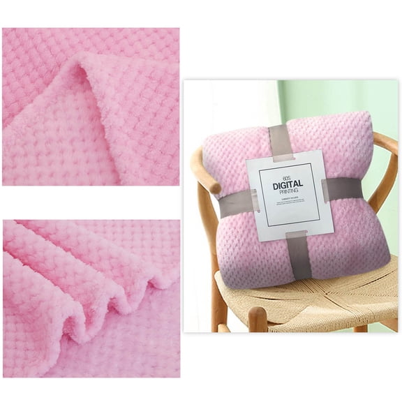 OEFNTAC Soft Flannel Fleece Blanket for Sofa Couch Bed Large Mesh Plaid Warm Thick Breathable Throw Indoor Outdoor Nap Picnic All-Season 39x59in