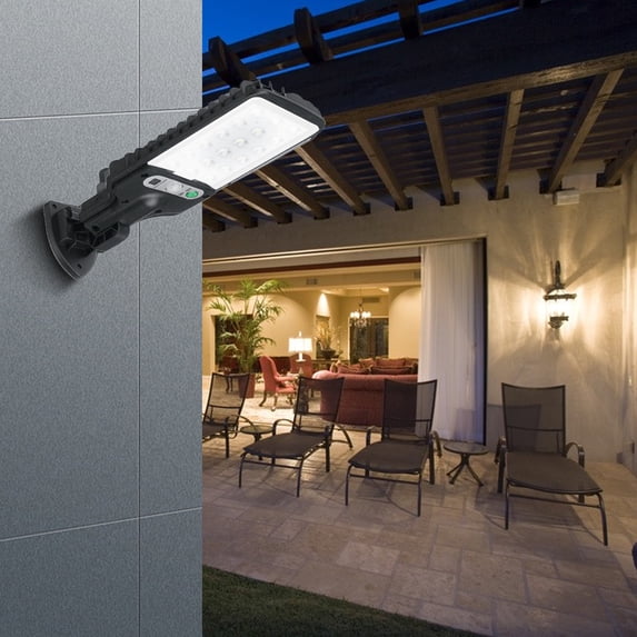 OEFNTAC Solar Street light IP65 Outdoor Powered Street Lights with Motion Sensor LED Security Flo-od for Parking Lot or Courtyard