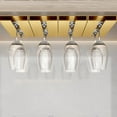 thumbnail image 1 of OEFNTAC Storage Rack Wine Glass Under Shelf Cabinet Punchfree Plastic Stemware Drying Holder Kitchen Bar Restaurant Organizer 10.03x4.33x0.78in, 1 of 8