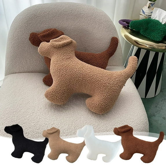 OEFNTAC Toys Curly Faux Decorative Pillow Soft Cushion Case with Zipper for Home Living Room 19.6x14.5x3.9in Learning Toys