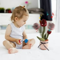 OEFNTAC Toys Dancing Tulip Toy with Music and Motion Electronic Flower for Kids Decoration and Interactive Fun Gifts
