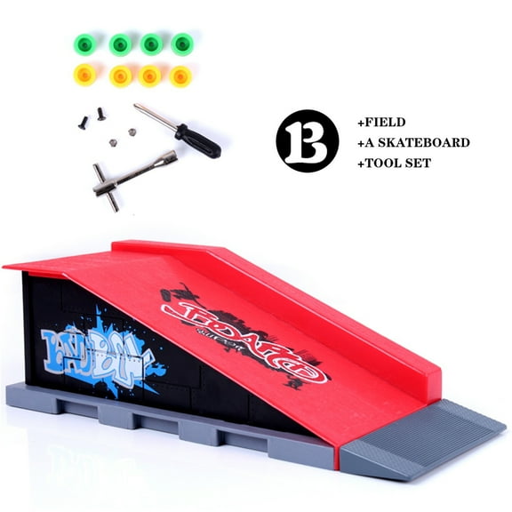 OEFNTAC Toys Finger Skateboard Par K Ramp Toys Fingerboard Rail Kit Educational Toys