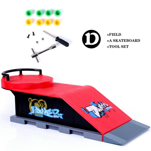 OEFNTAC Toys Finger Skateboard Par k Ramp Toys Fingerboard Rail Kit Baby Toys