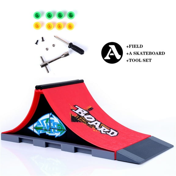 OEFNTAC Toys Finger Skateboard Par k Ramp Toys Fingerboard Rail Kit Gifts