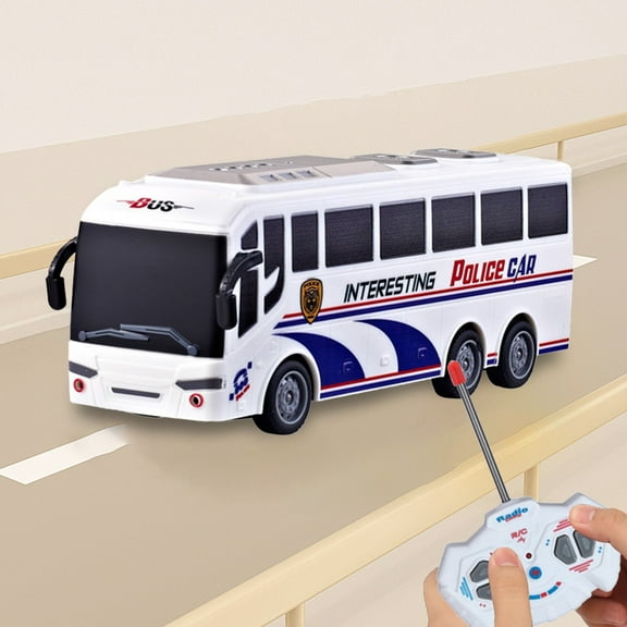 OEFNTAC Toys Four-Way LED Simulation Bus Remote Control Toy with Realistic Design and Educational Play 10.15 x 3.36 x 2.87 in Halloween