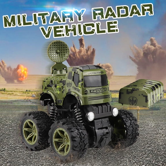 OEFNTAC Toys Four-Wheel Drive-Country Pull Back Car Inertial Friction Power Spring Car Fidget Toys Adults