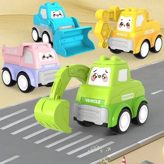 OEFNTAC Toys Large l Engineering Vehicles Toy Set Excavator Bulldozer for Ages 0-3 5.51x4.13x3.15in Toys Kids