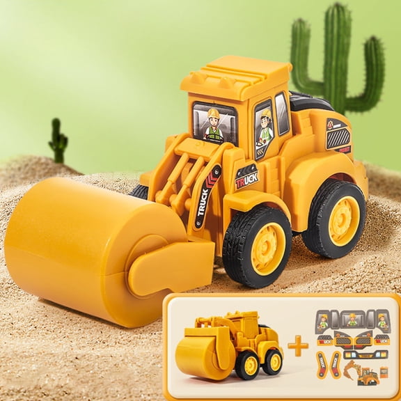 OEFNTAC Toys Press Engineering Vehicle Toy Children's Simulation Engineering Vehicle Model Halloween
