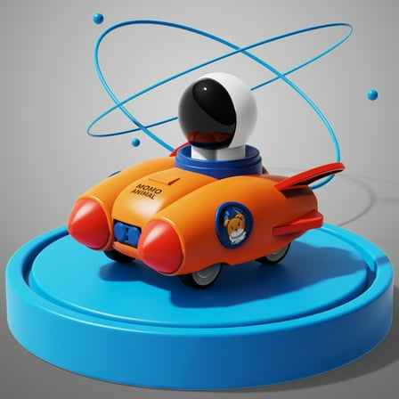 OEFNTAC Toys Press Space Astronaut Toy Pullback Car Walking Colorful Toy Kids Toys
