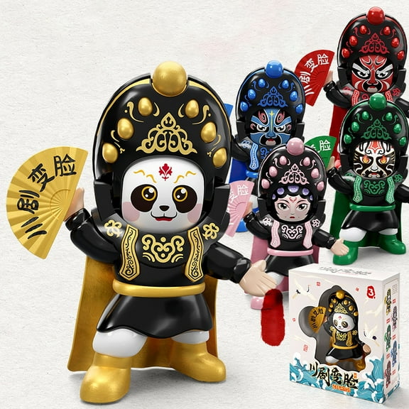 OEFNTAC Toys Sichuan Opera Face Changing Doll Peking Opera Figurine Car Dashboard Decoration 4.8x4.1 Inch Gifts