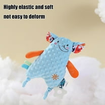 OEFNTAC Toys Soothing Plush Doll with Silicone Teether and Crinkle Paper for Babies Sensory Comfort and Emotional Companionship 14.1 x 11.8 x 5.9 in Gifts