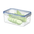 thumbnail image 1 of OEFNTAC Transparent Plastic Sealed Storage Jar Wet Proof Fresh-Keeping Food Tank Kitchen Organizer For Dry Goods Airtight Lid Stackable Pantry 5x4in, 1 of 8