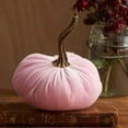 thumbnail image 1 of OEFNTAC Velvet Pumpkin Plush Decor Super Soft Stuffed Thanksgiving Halloween Fall Table Centerpiece Set for Home Party Event 6PC, 1 of 6