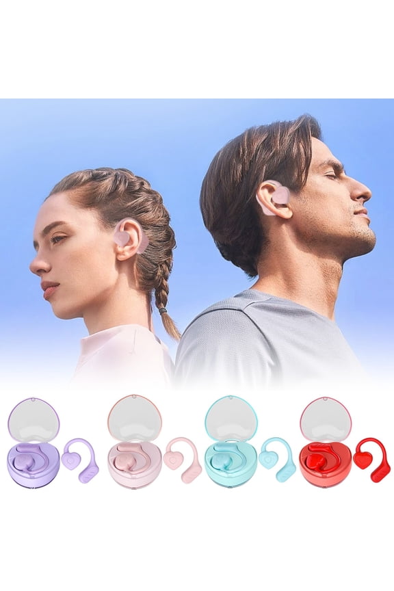 Wireless Bluetooth Heart Headset Cute Stereo Earbuds Noise Reduction In Ear Headphones Valentines Day Gift for Teens Girls Travel Hands Free Call Comfortable Portable