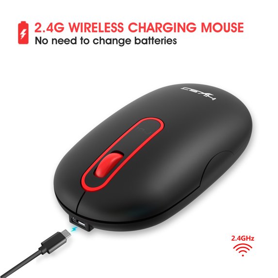 OEFNTAC Wireless Mouse Computer Mouse Bluetooth Mouse 2.4G Wireless Mouse Game USB Charge 1600DPI Gaming Mouse Mice for PC Up to 45% Off Clearance