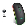 thumbnail image 1 of OEFNTAC Wireless Mouse Computer Mouse Bluetooth Mouse Rechargeable 2.4G Wireless Gaming Mouse Backlit 1600DPI Mute Mice Office Mouse for PC Laptop, 1 of 5