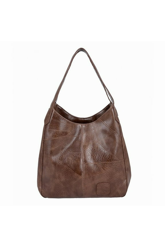 Women's Handbag Large Capacity Shoulder Tote Artificial Leather Multi Pocket Fashionable for Business Casual Daily Use 13x4.72x12.6in