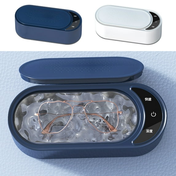 OEFNTAC sonic Jewelry Cleaner Machine Portable for Eyeglasses Watches Rings Earrings Razors Home Cleaning Device