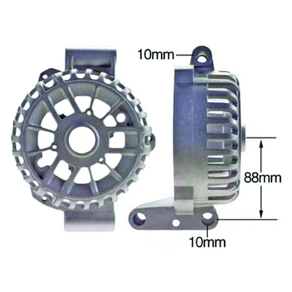 OEG Parts New Alternator Frame DE Replacement For Ford Windstar 3.8L 1999-2003, Freestar 3.9L 4.2L 2004-2007; Replacement For Mercury Monterey 4.2L 2004-2007 XF2U-10A351-AA Z76505235 76FD133 50-03951