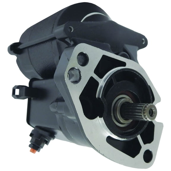 OEG Parts New Black Starter Replacement For Harley Davidson Davidson & Buell Upgrade 1.8 HP Black 18199, 410-52093, 31559-99A, 3155999A, 31553-94B, 3155394A, 31553-94, 228000-2552, 228000-2550