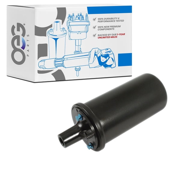 OEG Parts New Ignition Coil Replacement For 1977-1991 American Motors AMC Ford Jeep Lincoln Mercury AMX 3230427 33004522 8933004522 J3230427 19106487 1972486 F502 F502Z F753
