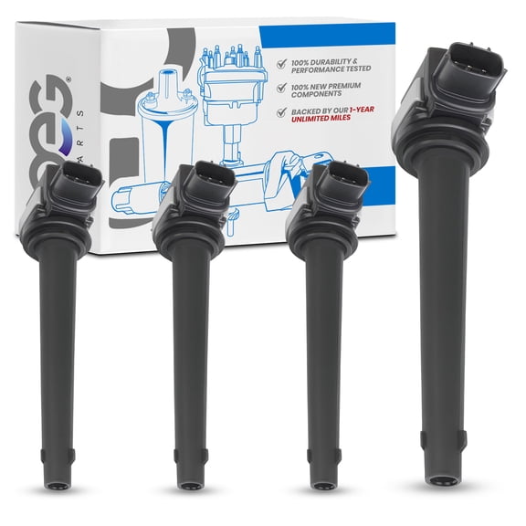 OEG Parts New Pack of 4 Ignition Coils Replacement For Nissan Tiida 1.8L 2007-2010, Sentra 2.0L 2007-2012, March 1.6L 2012 0221604014 UF591 DMB1092 22448-ED800EP 22448ED800EP 22448ED800 0221604015