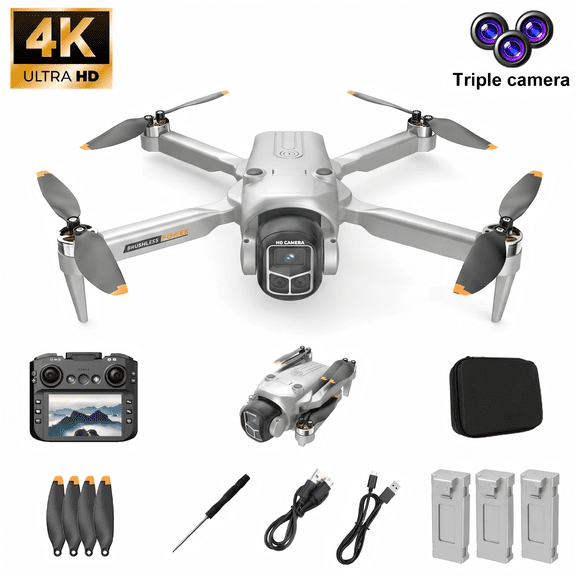 OEKE Drone with 4K HD Dual Camera for Adults Kids, RC Quadcopter with 3 Modular 1800mAh Batteries for 30 Mins Long Flight