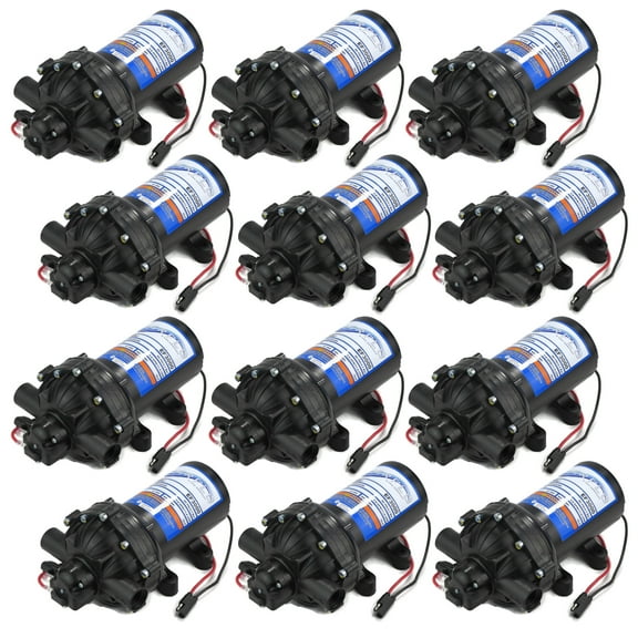 OEM (12 Pack) Everflo 3.0 GPM, 12 Volt, Diaphragm Pump EF3000-BC, EF3000BC, 14190335