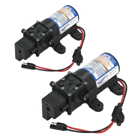 OEM (2 Pack) Everflo 1.0 GPM, 12V, Diaphragm Pump EF1000, EF1000-BOX, EF1000BOX
