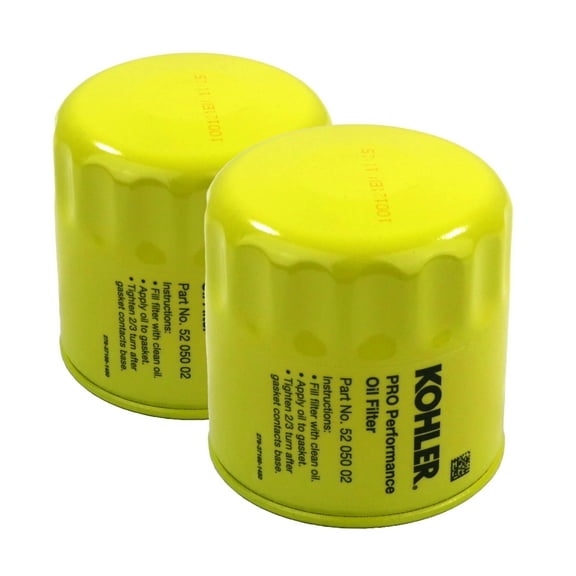 OEM (2 Pack) Pro Performance Anti-drain Oil Filter for Kohler 25 050 25-S, 2505025S
