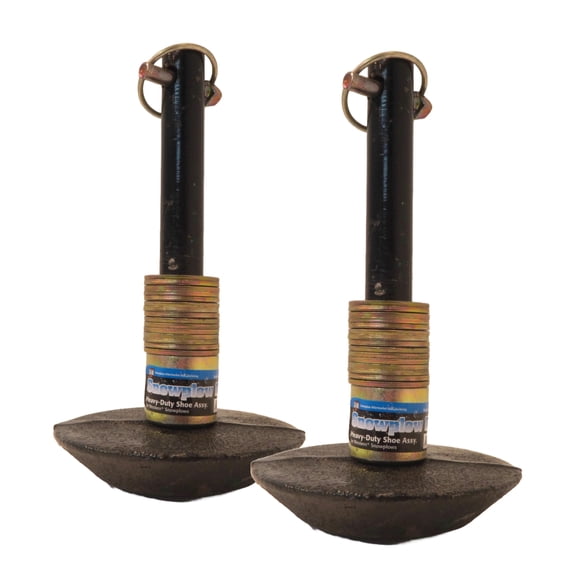 OEM (2 Pack) Snow Plow Shoe Skid Foot Assemblies for Western 49071 Buyers 1303220