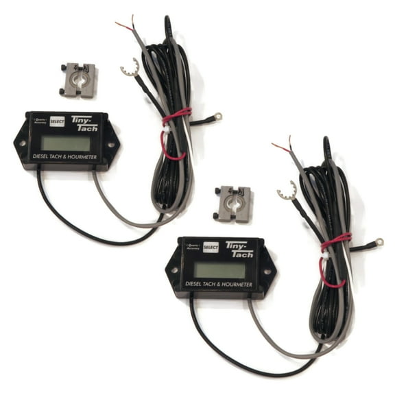 OEM (2 Pack) Tachometer/Hour Meter with 1/4" Transducer for DTI Tiny-Tach DTL-1/4