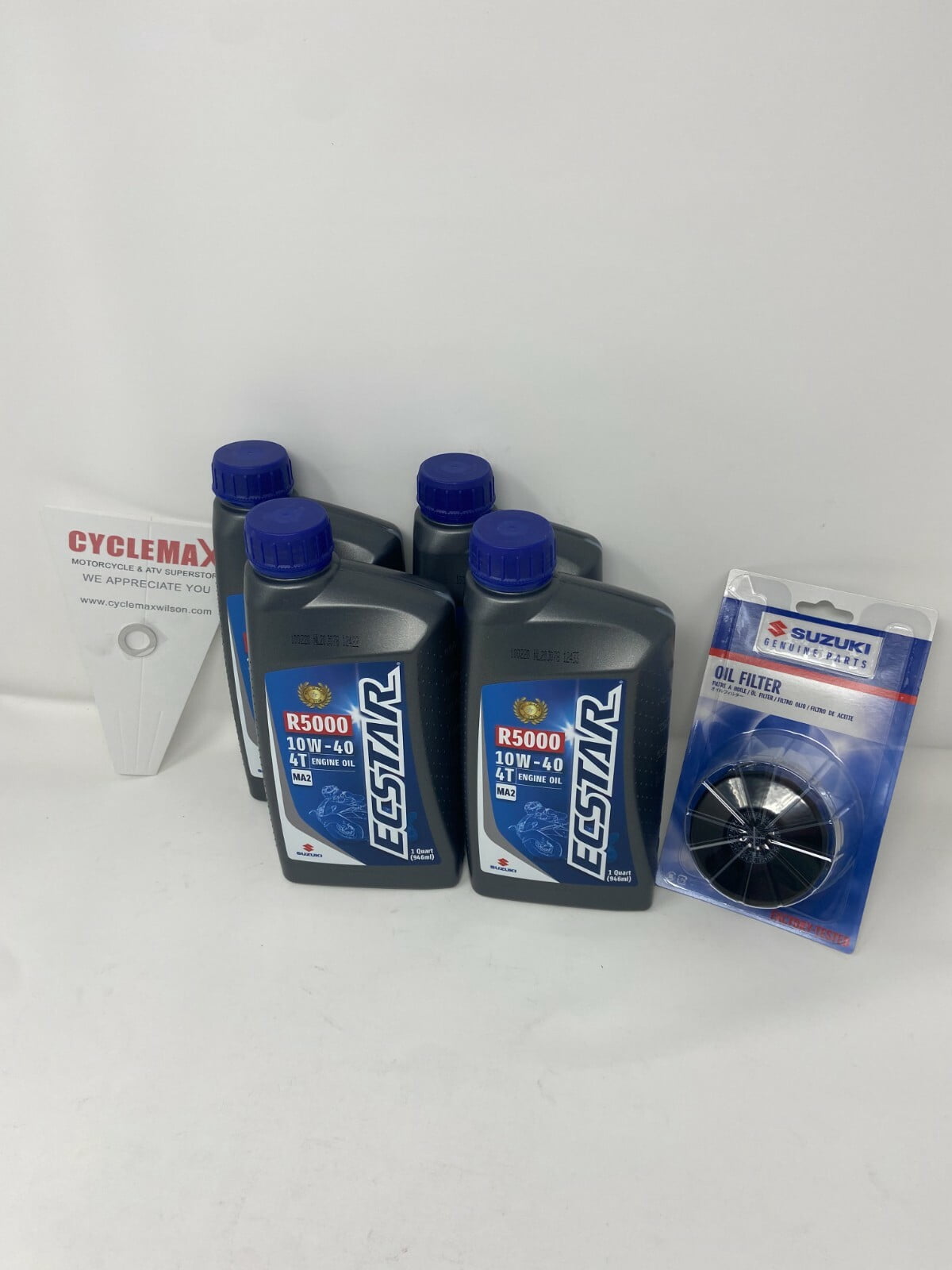OEM 2020-2021 Suzuki DL1050 VSTROM 10w40 Oil Change Kit