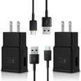 thumbnail image 1 of OEM [2Pack] Fast Charger Compatible with Apple iPhone 14, 14 Pro, 14 Pro Max, 15 Plus Models 15W Adaptive Certified USB Type-C 5Gbps Data 4FT Charging Cable (BLACK), 1 of 6