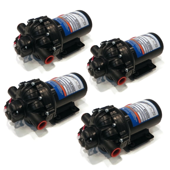OEM (4 Pack) Everflo 4.0 GPM, 12 Volt, Diaphragm Pump EF4000, EF4000-BOX, EF4000BOX