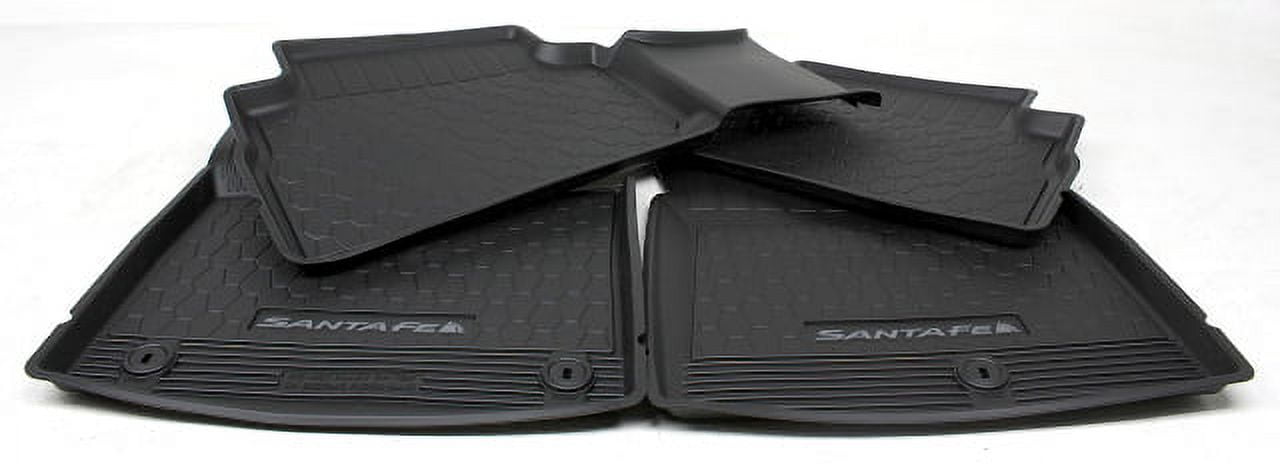 OEM 4pc All Season Fitted Floor Mat Set For Hyundai Santa Fe S2F13 ...