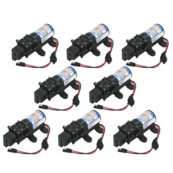 OEM (8 Pack) Everflo 1.0 GPM, 12V Diaphragm Pump for Delevan 2200-201-SB, 2200201SB